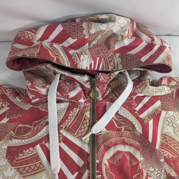 HBC Hudson's Bay Olympics Team Canada Full Zip Hoodie Sweater M Red Beijing 2008 - Picture 2 of 16